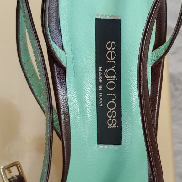 SERGIO ROSSI Platform Leather Heels - Picture 6 of 11